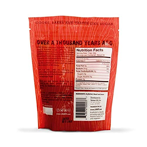 Lakanto Monkfruit Natural Sugar Substitute Non, Gmo Tastes Just