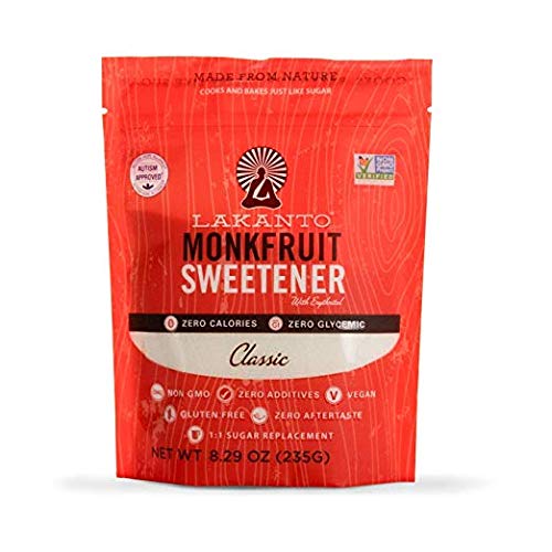 Lakanto Monkfruit Natural Sugar Substitute Non, Gmo Tastes Just