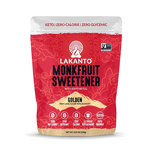 Lakanto Monkfruit Sweetener - 1:1 Raw Cane Sugar Substitute, Zer