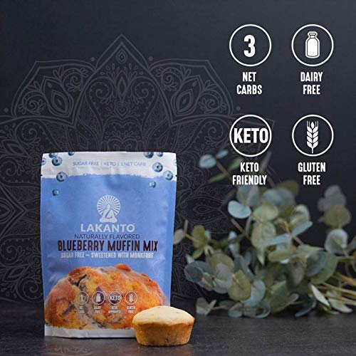 Lakanto Sugar-Free Blueberry Muffin Mix, Low-Carb, Gluten-Free B