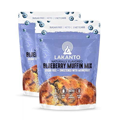 Lakanto Sugar-Free Blueberry Muffin Mix, Low-Carb, Gluten-Free B