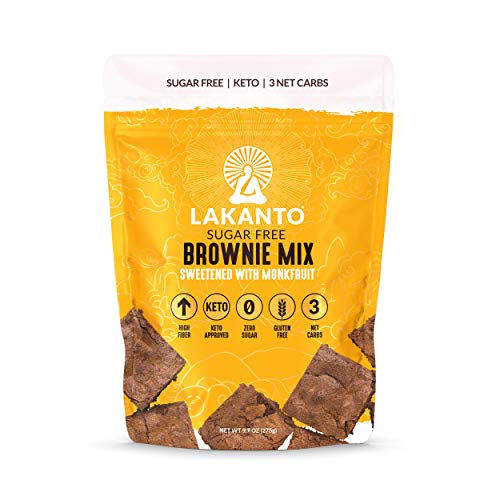 Lakanto Sugar-Free Brownie Mix, 3 Net Carbs, Gluten-Free 16 Ser