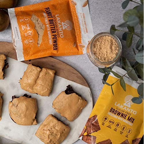 Lakanto Sugar-Free Brownie Mix, Low-Carb Chocolate Baking Mix P