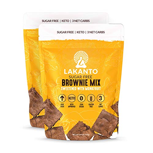 Lakanto Sugar-Free Brownie Mix, Low-Carb Chocolate Baking Mix P