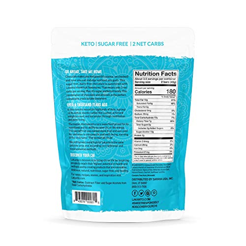 Lakanto Sugar Free Chocolate Bark - 55% Dark Cacao With Sea Salt