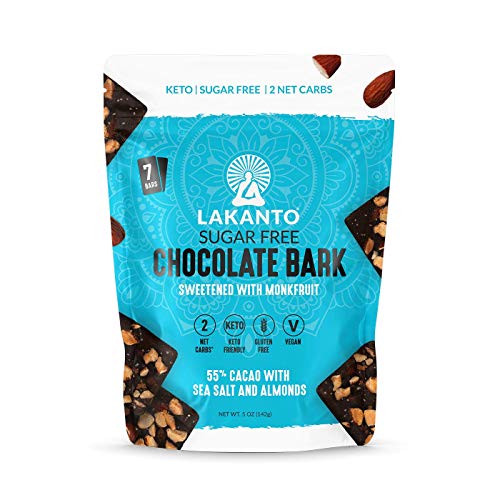 Lakanto Sugar Free Chocolate Bark - 55% Dark Cacao With Sea Salt