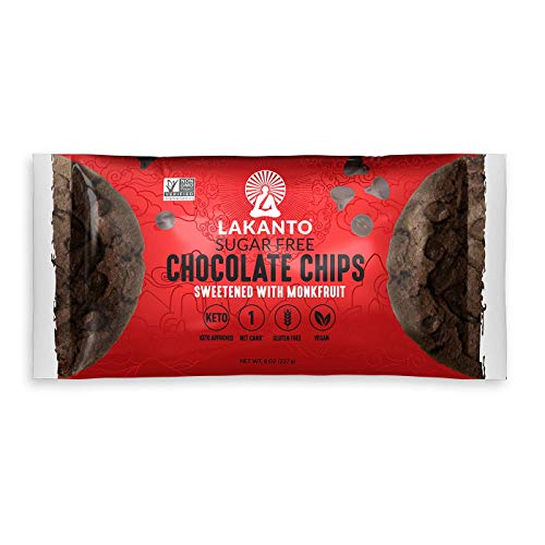 Lakanto Sugar Free Chocolate Chips, Darkchocolate, 8 Ounce