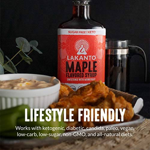 Lakanto Sugar Free Cinnamon Maple Syrup - Monkfruit Sweetener, K