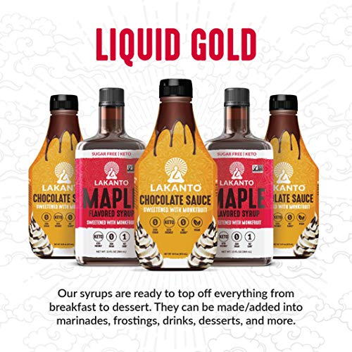 Lakanto Sugar Free Cinnamon Maple Syrup - Monkfruit Sweetener, K