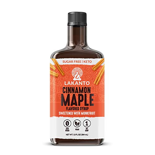 Lakanto Sugar Free Cinnamon Maple Syrup - Monkfruit Sweetener, K