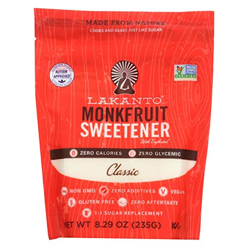 Lakanto Sugar Free Classic Monkfruit Sweetener, 8.29 Ounce - 8 P