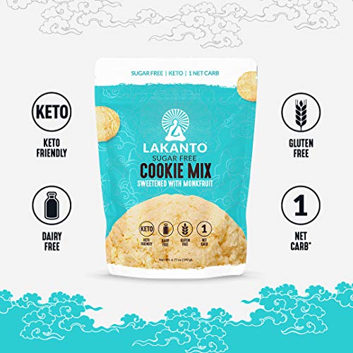 Lakanto Sugar-Free Cookie Mix, Gluten-Free, Keto Baking With Mon