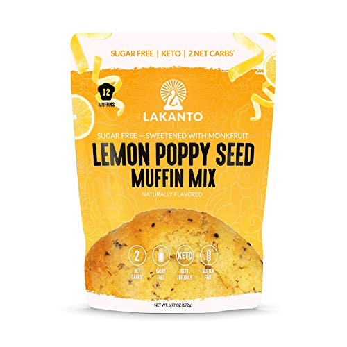 Lakanto Lemon Poppy Seed Muffin Mix - Sugar Free, Sweetened With