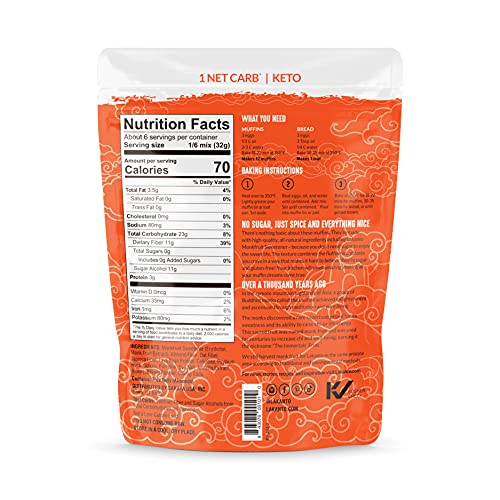 Lakanto Sugar Free Pumpkin Spice Muffin and Bread Mix - Sweetene...