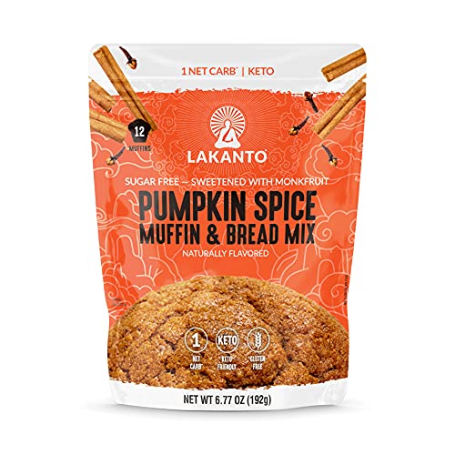 Lakanto Sugar Free Pumpkin Spice Muffin and Bread Mix - Sweetene...