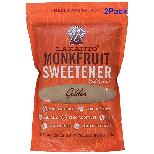 Monk Fruit Sweetener All Natural Sugar Substitute, Golden, 28.22