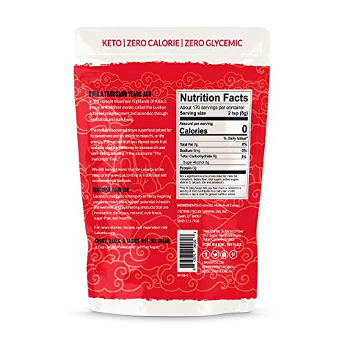 Monkfruit Sweetener - 1:1 White Sugar Substitute, Zero Calorie,
