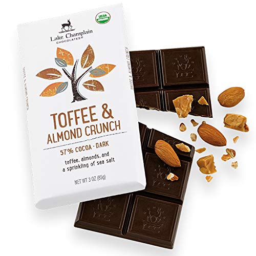 Lake Champlain Chocolates 12 Pack Bar, Dark Chocolate with Toffe...