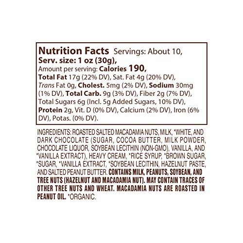 Lake Champlain Milk Chocolate Macadamia Nut Caramel Clusters, 6