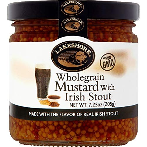 Lakeshore Wholegrain Mustard With Irish Stout, 7.23 Ounce