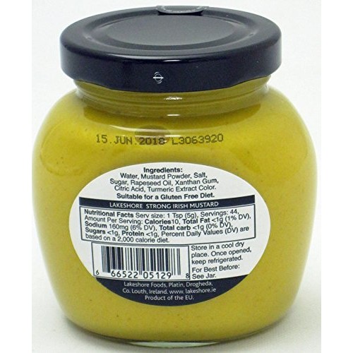 Lakeshore Strong Irish Mustard, 7.76 Ounce