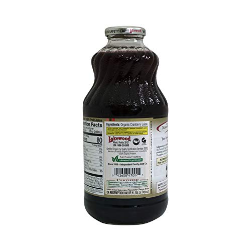 Lakewood, Organic Cranberry Juice, 1 Quart