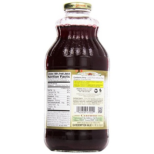 Lakewood, Organic Cranberry Juice, 1 Quart