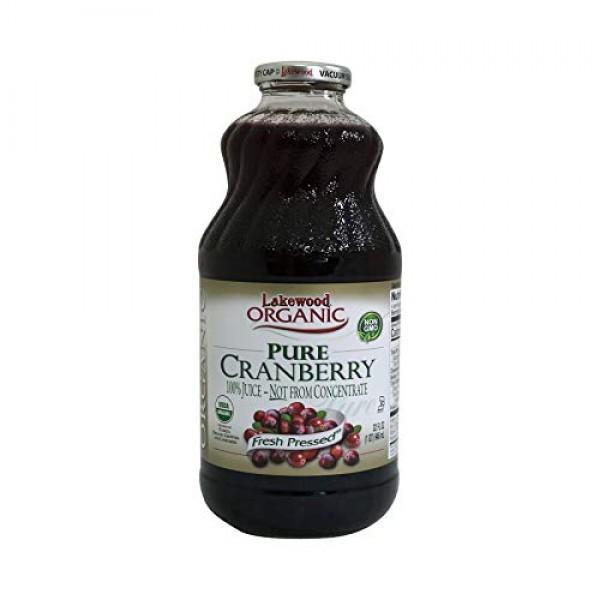 Lakewood, Organic Cranberry Juice, 1 Quart