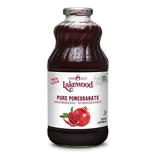 Lakewood PURE Pomegranate Juice, 32Ounce Bottles Pack of 6