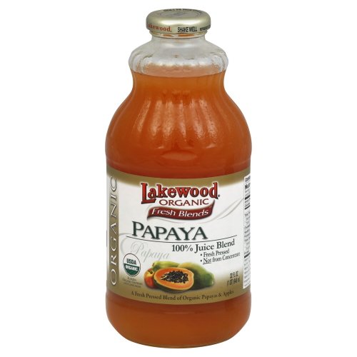 Lakewood Juice Papaya Organic 32.0 Fo Pack Of 2