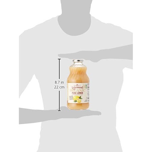 Lakewood Juice Pure Lemon Organic, 32 Oz