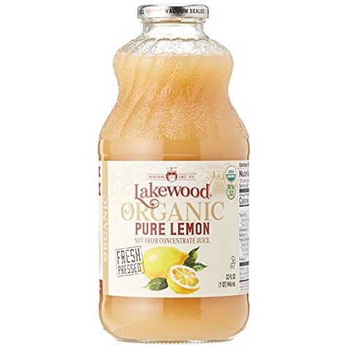 Lakewood Juice Pure Lemon Organic, 32 Oz