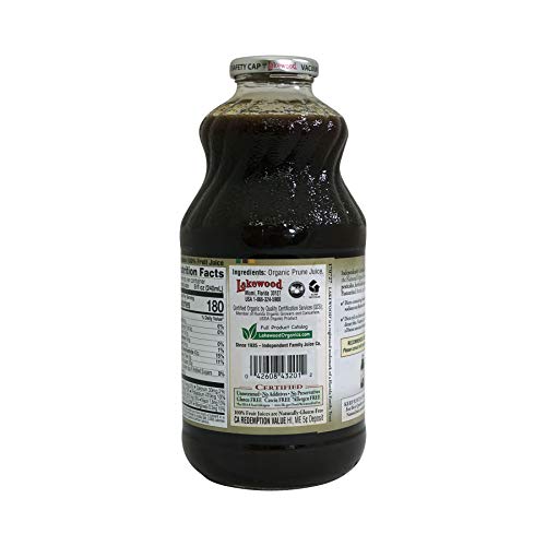 Lakewood Organic 100% Juice Pure Prune 1 X 32 Fl Oz