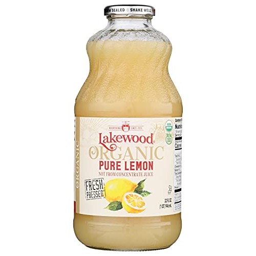 Lakewood Organic Pure Lemon, 32 Ounce Pack Of 6