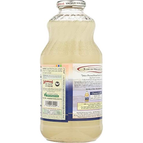 Lakewood, Organic Aloe Vera Gel Juice, 32 Oz