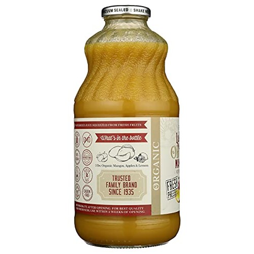 Lakewood Organic Mango Juice, 32 Fl Oz Pack of 6