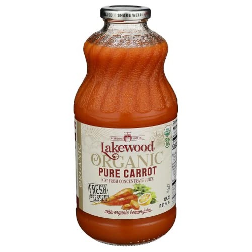 Lakewood Organic Pure Carrot With Added Organic Lemon Juice 32 O