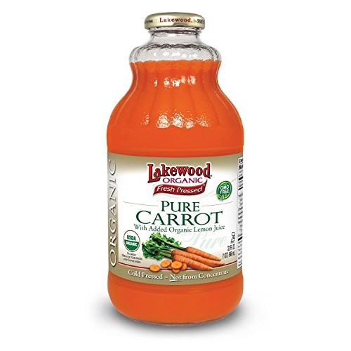 Lakewood Organic Pure Carrot With Added Organic Lemon Juice 32 O