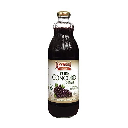 Lakewood Organic Pure Concord Grape Juice, 32 Ounce - 12 per case.