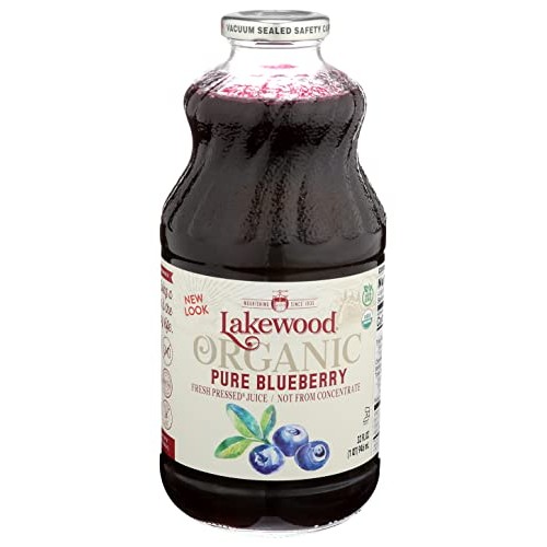 LAKEWOOD Organic Pure Juice, Blueberry, 32 FZ