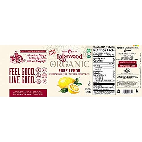 Lakewood Organic Pure Lemon Juice Not From Concentrate, Fresh