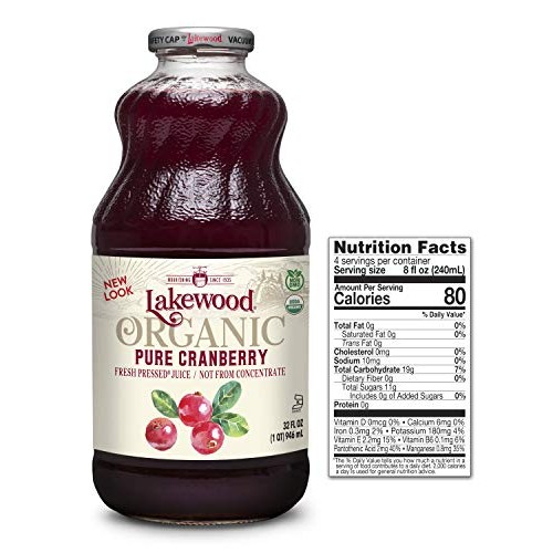 Lakewood Pure Cranberry, Fresh Pressed 32 Oz, 6 Pack