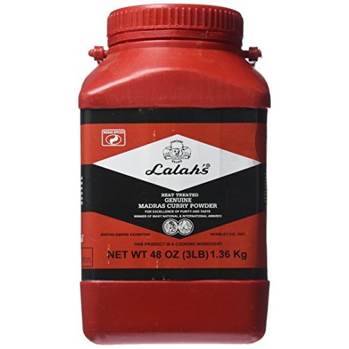 Lalahs Heated Indian Curry Powder 3 Lb Large