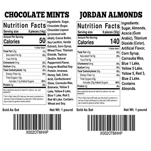 Lalees Jordan Almonds &Amp; Chocolate Mints - 2 Pack - 2 Pounds 1 P