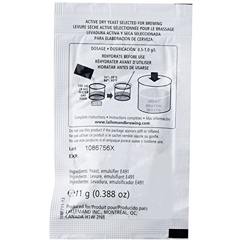 Lallemand Nottingham Ale Yeast11 Grams