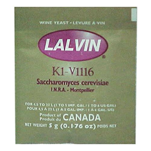 10x Lalvin ICV K1 V1116 Yeast White Wine 5g Sachet Homebrew Wine...