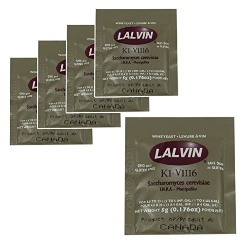 5x Lalvin ICV K1 V1116 Yeast White Wine 5g Sachet Homebrew Wine ...