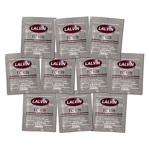 Lalvin Ec-1118 Saccharomyces Bayanus 10 Packs