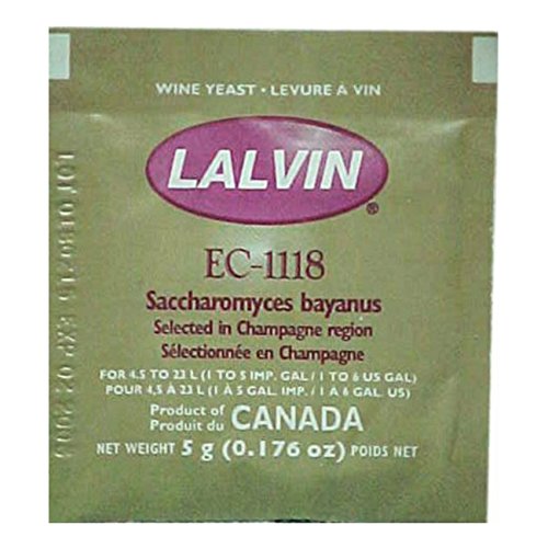 2X Lalvin Ec-1118 Champagne Yeast 5G Sachet 18% Homebrew Wine Ma