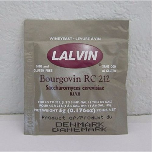 Lalvin Bourgovin Rc 212 Saccharomyces Cerevisiae Pack Of 3 5 G.